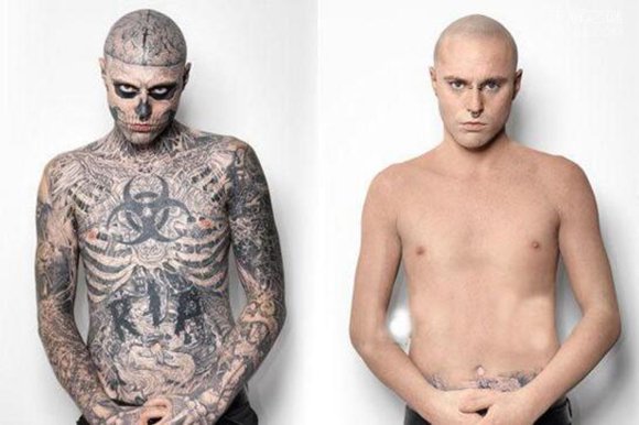 僵尸男孩瑞克・格内斯特：16岁开始刺下第一个纹身