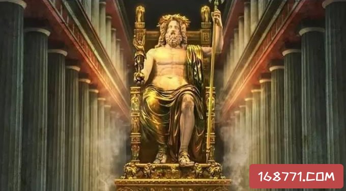 世界上最大的神像，奥林匹亚宙斯巨像（已毁坏）